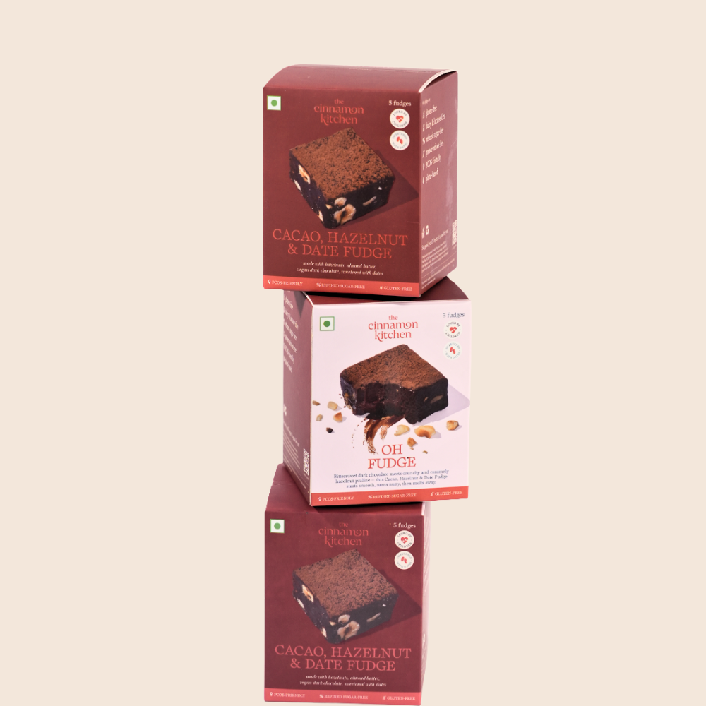 Cacao, Hazelnut & Date Fudge