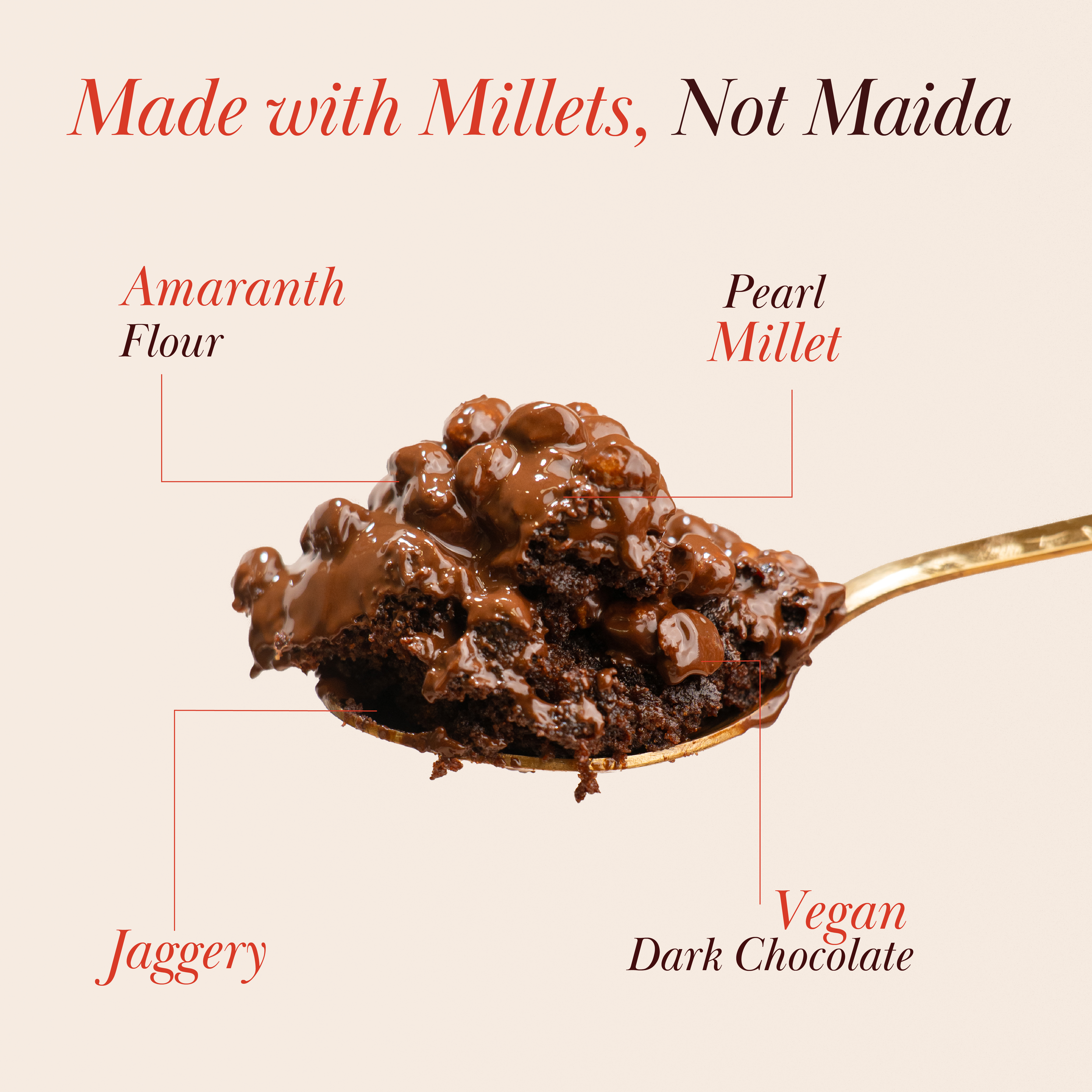 Chocolate Crunch Millet Cake