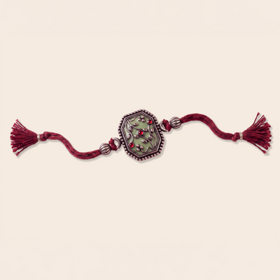 Handcrafted Silver Rakhi