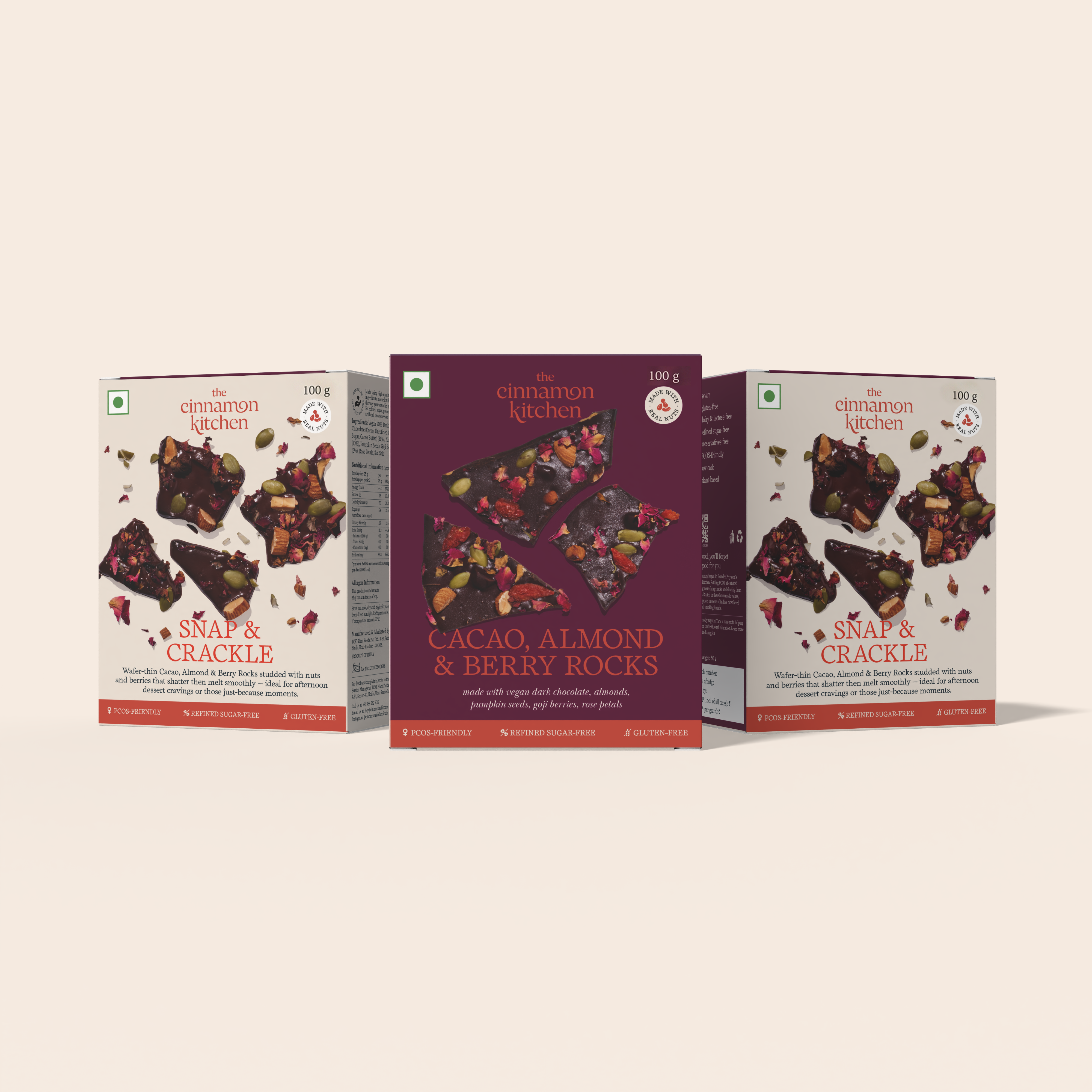 Cacao, Almond & Berry Rocks