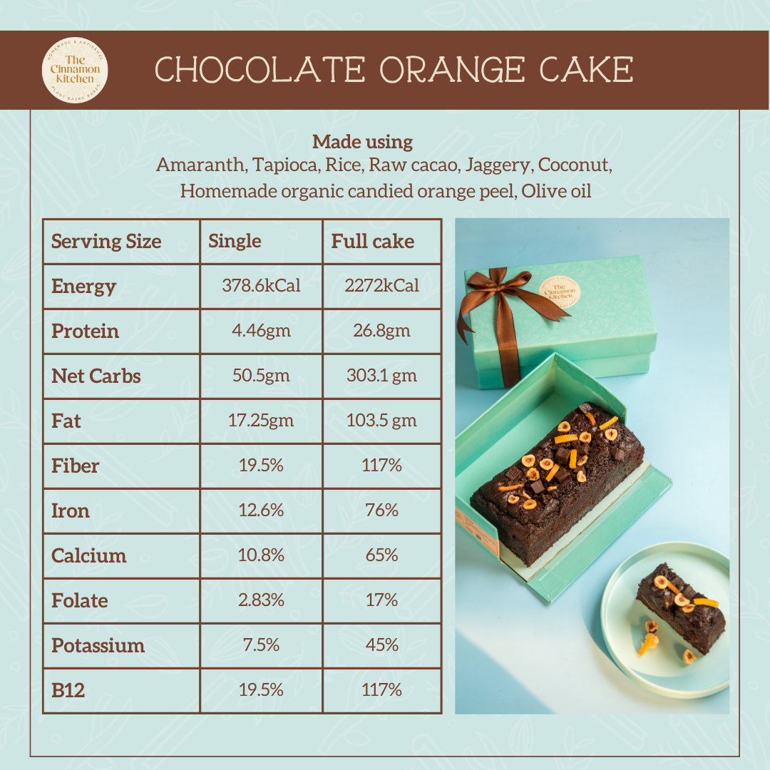 Orange & Cacao Millet Travel Cake